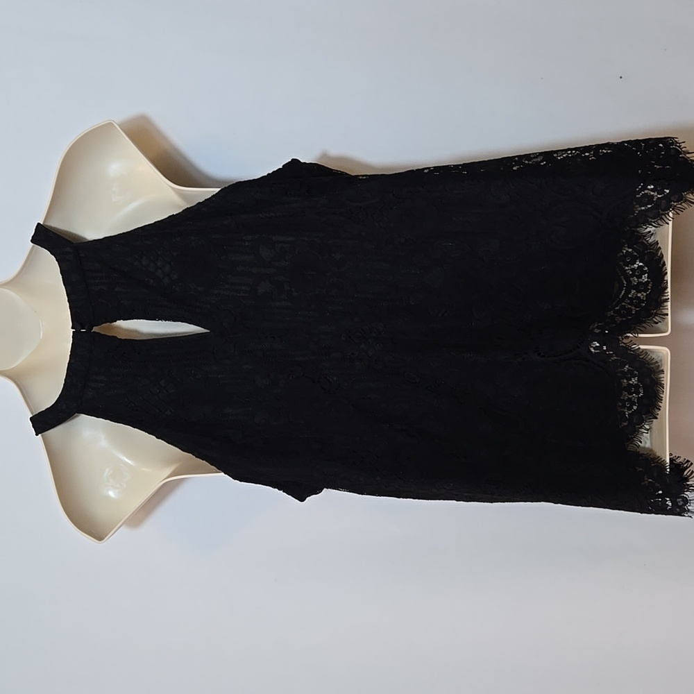 Torrid Black Lace Goddess Mock Neck Top Size 3 / 3X Whimsigoth Romantic Feminine - Picture 11 of 16